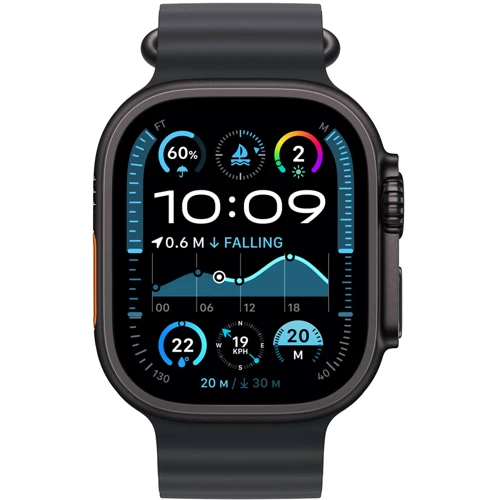 Apple Watch Ultra 2 2024 GPS + Cellular 49mm Black Titanium Case with Black Ocean Band (MX4P3UL/A) фото 8