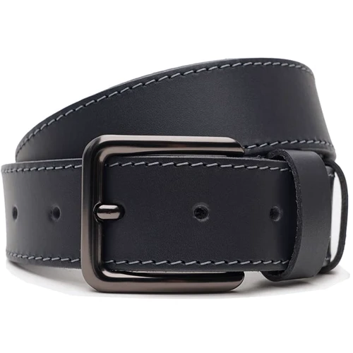 Мужской ремень Borsa Leather синий (V1125FX52-navy)