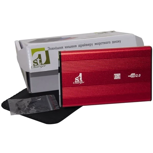 Аксессуар для накопителя 1StCharger Red (HDE1STU2520BR): Тип аксессуара Внешний карман