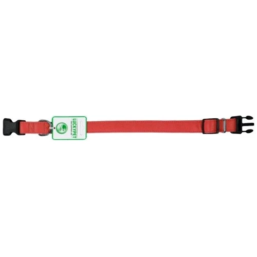 Ошейник кожаный Lucky Pet двойной с пластиковой фурнитурой 1x18-25 см красный (4820224217949): Производитель Lucky Pet