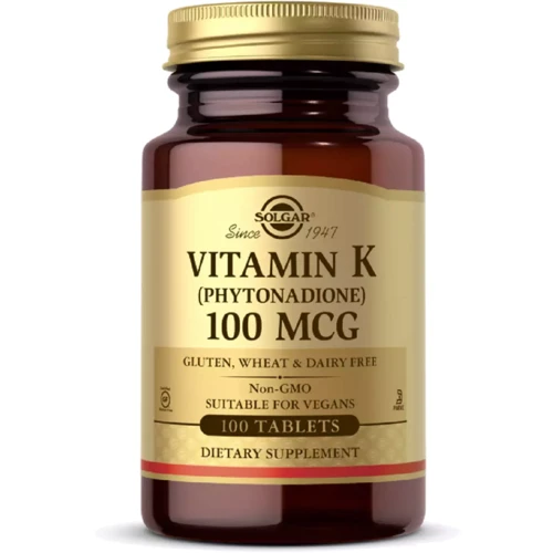 Solgar Vitamin K 100 mcg Солгар Витамин К 100 таблеток