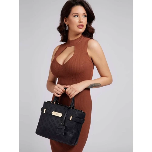 Женская сумка тоут Guess Bea Society Satchel черная (HWVS8132060-BLA): Тип Сумки