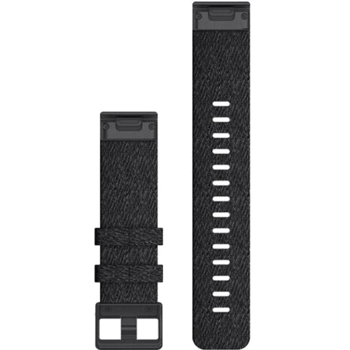 Ремешок Garmin fenix 6 22mm QuickFit Heathered Black Nylon (010-12863-07): Цвет черный