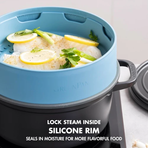 Вставка-пароварка GreenPan Steam 24 см блакитний (CC006630-001)