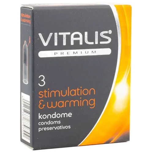 Презервативы Vitalis Premium Stimulation & Warming 3 шт (40305)