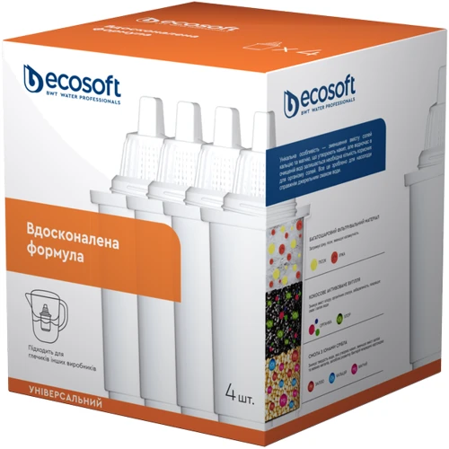 Картридж для фільтрів-глечиків Ecosoft Універсальний 3+1 шт (4820056801071)