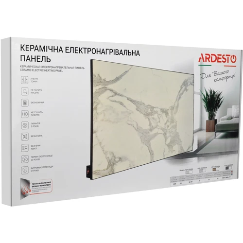 Обігрівач Ardesto HCP-1000RBK: Тип Керамический
