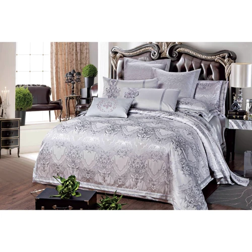 Комплект наволочек SoundSleep Livonia grey сатин-жаккард 50x70 2 шт. (93613569): Материал сатин