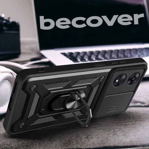 Чохол для телефона BeCover Military Black for Oppo A58 4G (710713): Плівка в комплекті нет
