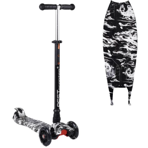 Самокат Best Scooter Maxi черно-белый (779-1512)