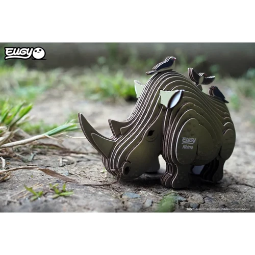 Сборная 3D модель Eugy Зоопарк: Носорог (XEG-076)