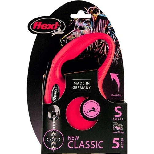 Поводок-рулетка Flexi New Classic S до 12 кг 5 м червоний (4000498022504): Тип шнура трос