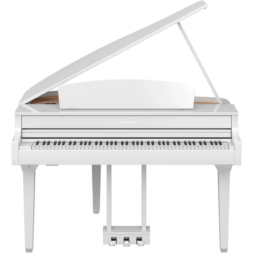 Цифровые фортепиано YAMAHA Clavinova CLP-795GP (Polished White): Вид С крышкой