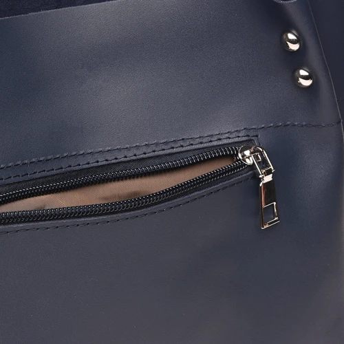 Жіноча сумка тоут Ricco Grande синя (1L908-blue): Тип ручки З двома ручками, Плечовий ремінь, На ланцюжку, Коротка ручка