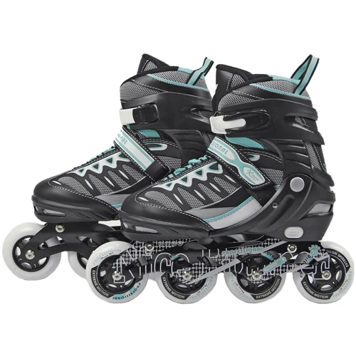 Ролики Extreme Motion Professional 35-38 р. Голубой (RY0101): Особенности С подшипником