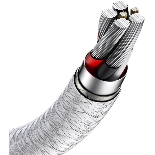 Кабель Baseus USB Cable to USB-C Cafule Metal Data 66W 1m White (CAKF000102) фото 6