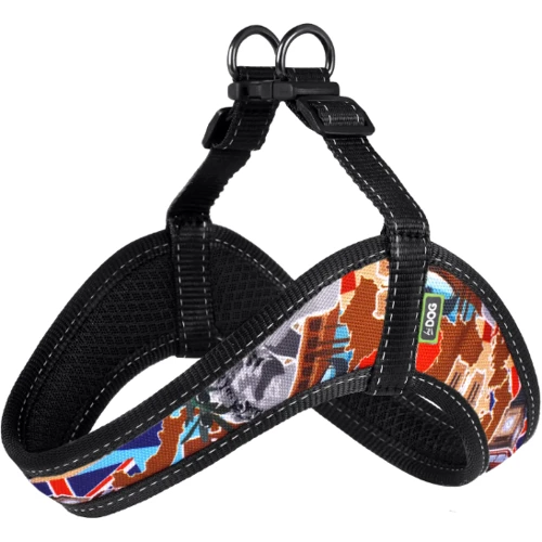 Шлея HiDog Comfort Europe 33-39 см XS разноцветная (136\1014) фото 3