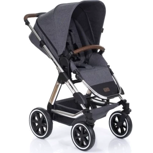 Универсальная коляска 2 в 1 ABC Design TURBO 4T Diamond Collection Asphalt, серый (1200144/1907): Ширина шасси 63 см
