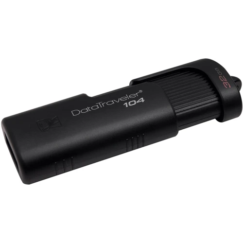 USB-флешка Kingston 32GB DataTraveler 104 USB 2.0 Black (DT104/32GB): Объем памяти 32 GB