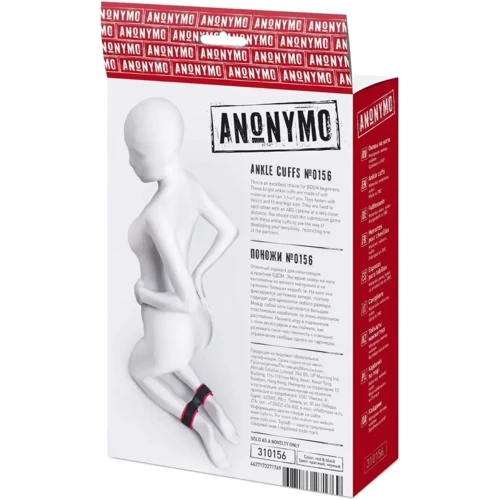 Фіксатори для ніг Toyfa Anonymo Ankle Cuffs №0156, red