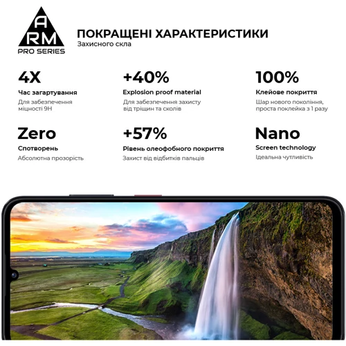 ArmorStandart Tempered Glass Pro Black for ZTE Blade A35 4G / A55 4G (ARM81349) фото 5