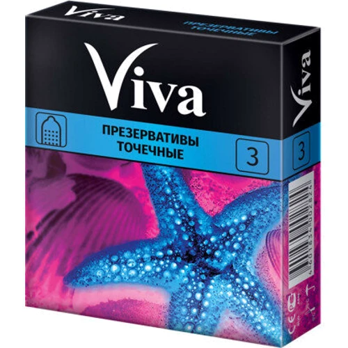 Презервативы VIVA с точками 3 шт