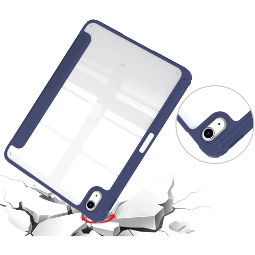 Аксесуар для iPad BeCover Soft Edge Deep Blue for iPad 10.9 (2022 / 2024) / iPad 11 2025 (709185): Особливості Приємний на дотик, Складається в підставку, Стильний зовнішній вигляд, Стильний дизайн, Зручно тримати в руці