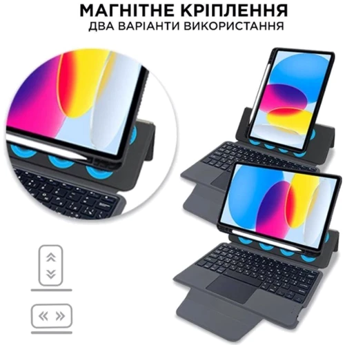 Аксессуар для iPad AirOn Premium Case Smart Keyboard Black for iPad 10.9 (2022 / 2024) / iPad 11 2025 фото 13