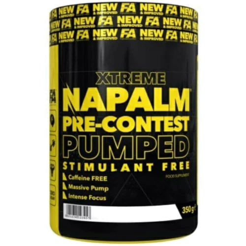 Предтренировочный комплекс Fitness authority Napalm Pre-Contest ( pumped stimulant free) 350 g / 20 servings / манго-лимон