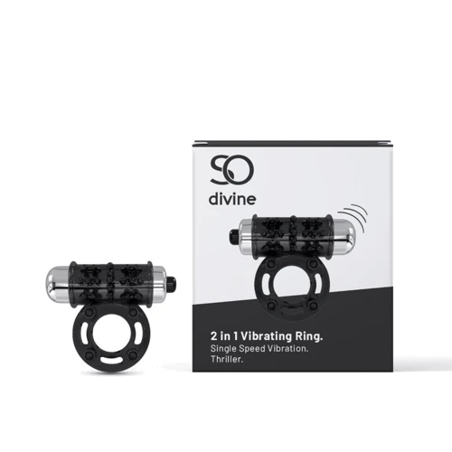 Эрекционное кольцо So Divine Thriller 2 в 1 с вибропулей