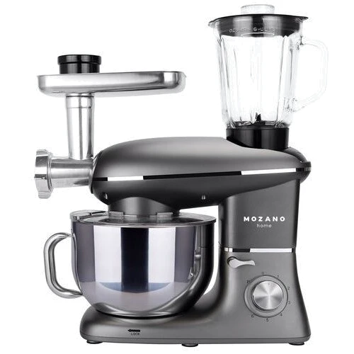 Кухонный комбайн Mozano Rob 02 1400W Grey: Мощность, Вт 1400