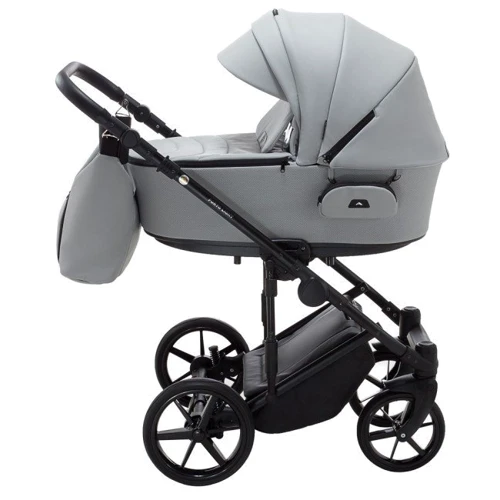 Коляска 2 в 1 Adamex Porto Light ECO Шкіра 100% SA-3 Світло-сірий (625714): Кількість блоків 2
