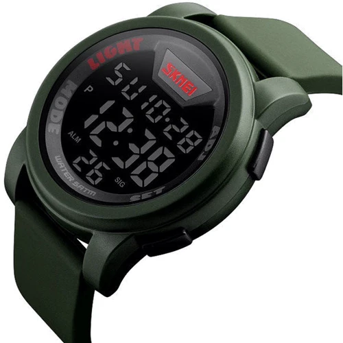 Наручные часы Skmei DG1218 Army Green: Тип циферблата Цифровой (электронный)