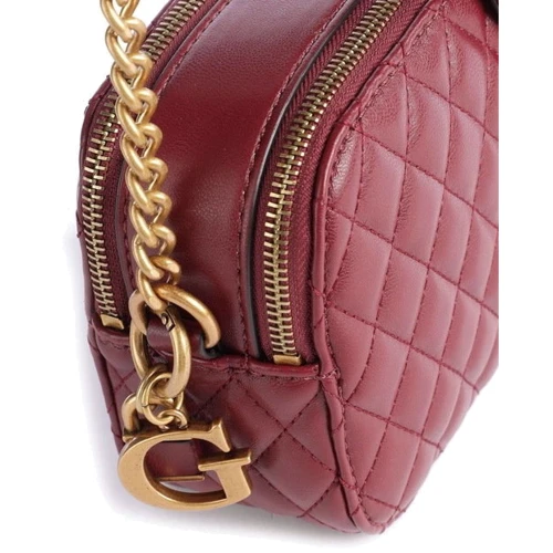 Женская сумка кросс боди GUESS MAILA CAMERA BAG бордовая (HWQB8661140-MER): Пол Женский