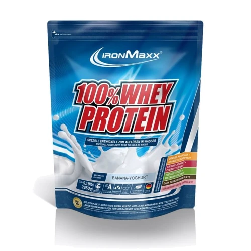 

IronMaxx 100% Whey Protein 2350 g /47 servings/ Banana Yogurt