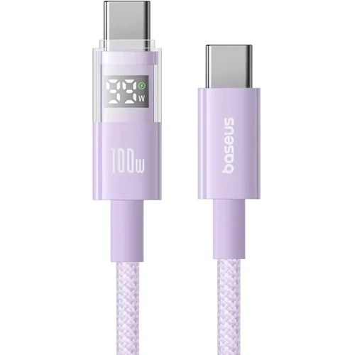 Кабель Baseus Cable USB-C to USB-C Display 2 Fast Charging 100W 1m Purple (P10382702511-00): Тип USB-C - USB-C