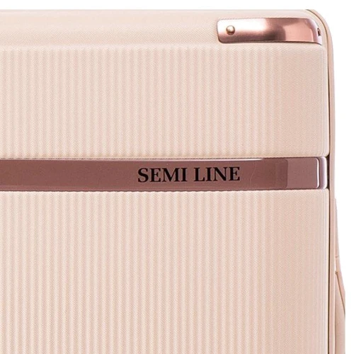 Чемодан Semi Line 20" (S) Ecru бежевый (T5669-2): Материал Пластик