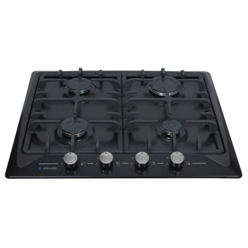 Варильна поверхня газова Minola MGM 61424 BL: Кількість конфорок 4