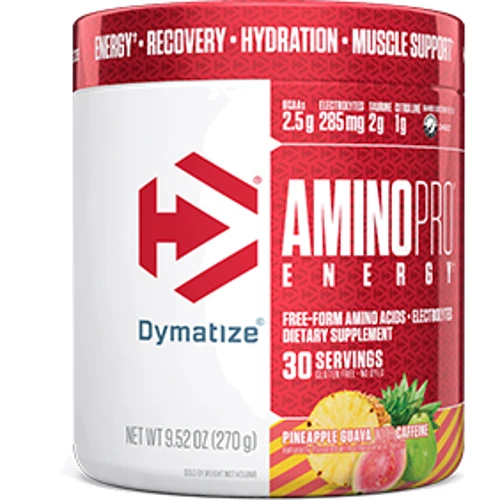 Аминокислота для спорта Dymatize Amino Pro with Energy 270 g /30 servings/ Pineapple Guava