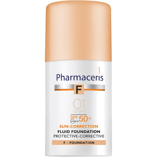 Pharmaceris Корректирующий защитный флюид SPF 50+ Слоновая кость, 30 ml