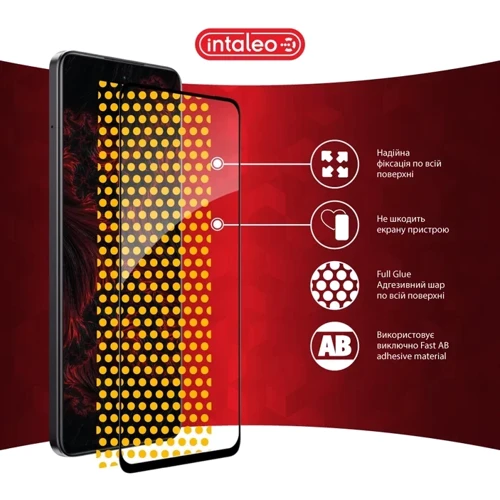 Intaleo Tempered Glass Full Glue Black for Realme C75 фото 6
