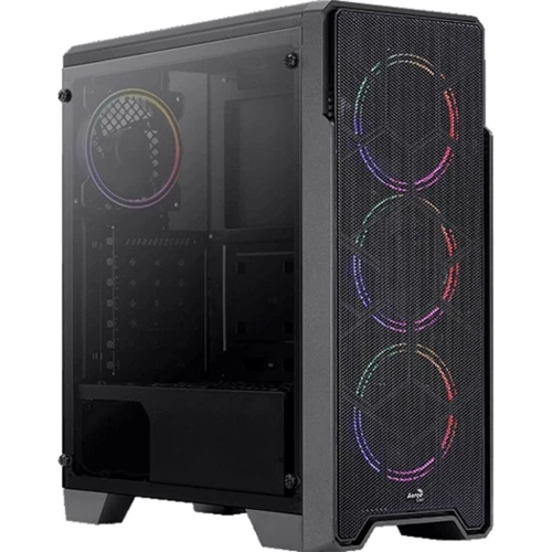 Корпус Aerocool Ore Saturn FRGB-G-BK-v1 Black Mid Tower FRGB