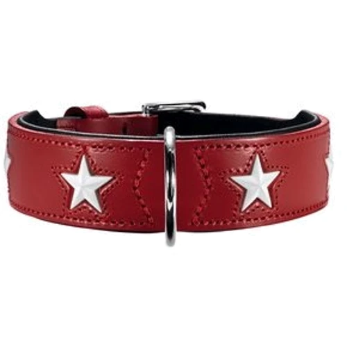 Нашийник круглий Hunter Magic Star S-M 39 мм 35-43 см червоний (4016739605030)