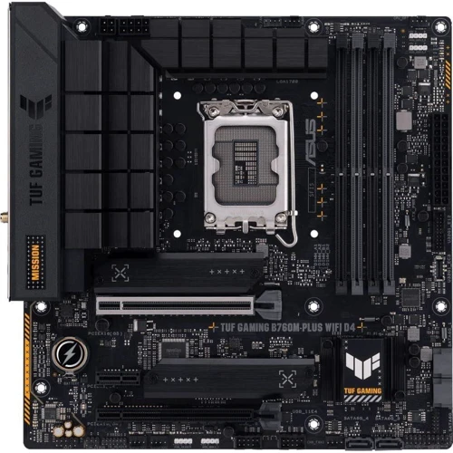 ASUS TUF GAMING B760M-PLUS WIFI D4 UA: Разъемы на плате СОМ, SATA 3.0, M.2
