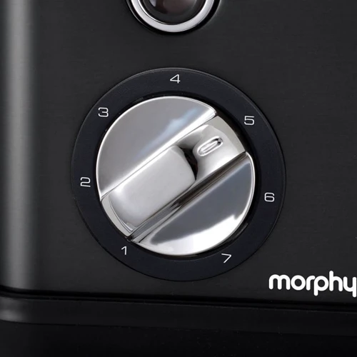 Тостер Morphy Richards 222012 Accents Black: Съемный поддон для сбора крошек есть