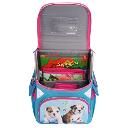 Ранец CLASS 9803 Lovely Puppies, 34x27x14см: Возрастная группа от 6 до 10 лет