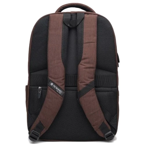 Мужской рюкзак Aoking коричневый (C1vn-SN67990-brown): Застежка Молния