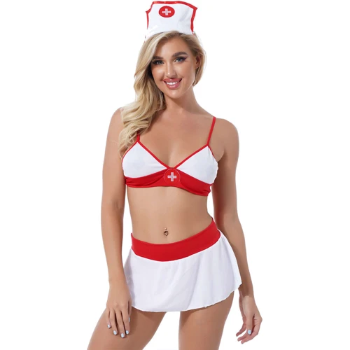 Игровой костюм Медсестра NDS 225 White/Red M/L (23609)