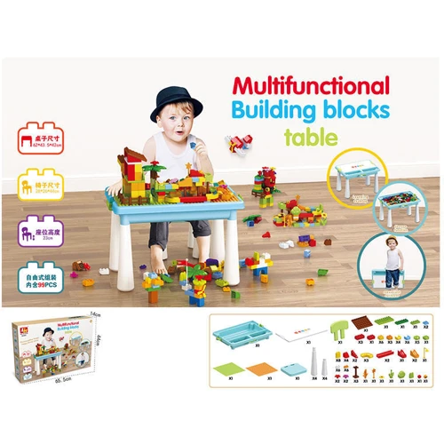 Ігровий столик зі стільчиком та конструктором, 99 деталей (6319)