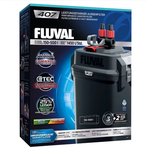 Внешний фильтр Hagen Fluval 407 для аквариума до 150-500 л 1450 л/час (А450)